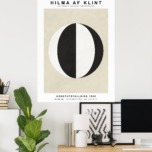 Black White Poster (Thuiskantoor)