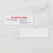 Black White Professional Slim Visitekaartje (Voorkant / Achterkant)