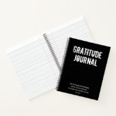 Black White Psalm Bible Verse Gratitude Journal Notitieboek (Binnen)