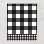 Black White Pset Wedding Photo Save the Date (Achterkant)