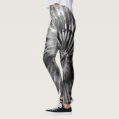 Black & White Psychedelic Starburst Tie Dye Leggings (Links)
