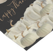 Black White Pumpkins Thanksgiving Herfst Lange Tafelloper (Hoek)