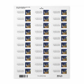 Black White Puppies Return Address Mail Stickers (Full Sheet)