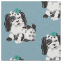Black White Puppy Dog Ladybug Blue  Nursery