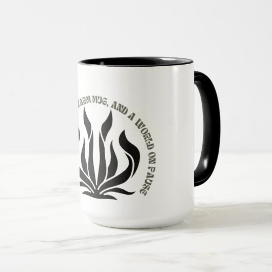Black & White Quote Mug Mok (Voorkant rechts)