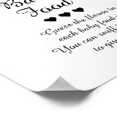 Black & White Raad de Baby Food Game Poster (Hoek)