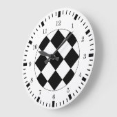 Black White Racing Theme Wall Clock Grote Klok (Hoek)