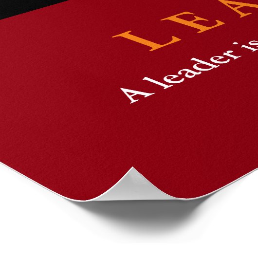 Black White Red American Eagle Leadership Poster (Hoek)