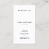 Black White Red Elegant Design Trendy Monogram Visitekaartje (Achterkant)