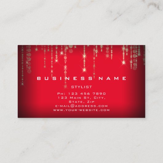 Black White Red Gold Strings van de Bigouwerplanne Visitekaartje (Achterkant)