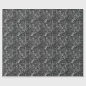 Black White Red New York City Skyline Cadeaupapier (Vlak)