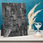 Black White Red New York City Skyline Fotoplaat (Zijkant)