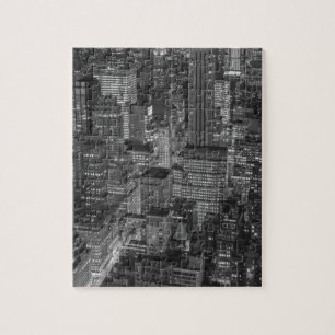 Black White Red New York City Skyline Legpuzzel