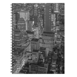 Black White Red New York City Skyline Notitieboek