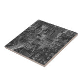 Black White Red New York City Skyline Tegeltje (Zijkant)