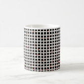 Black White Red Pattern Chic Koffiemok (Center)