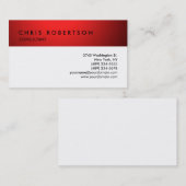 Black White Red Professional Visitekaartje (Voorkant / Achterkant)