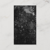 Black White Reiki Master Healer Yoga Instructor Visitekaartje (Achterkant)