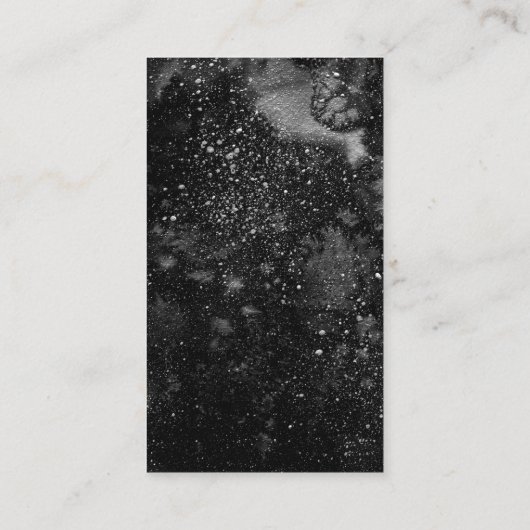 Black White Reiki Master Healer Yoga Instructor Visitekaartje (Achterkant)