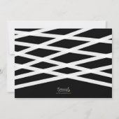 Black White Relax Script Afstuderen Graduparty Kaart (Achterkant)