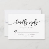 Black & White Relax Script Vriendelijk Antwoord (Voorkant)