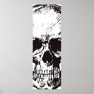 Black White Retro  Comic Style Fantasy Art Poster