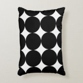 Black White Retro Geometric Cirtern Pattern Accent Kussen (Voorkant(Verticaal))