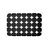 Black White Retro Geometric Cirtern Pattern Badmat (Voorkant)