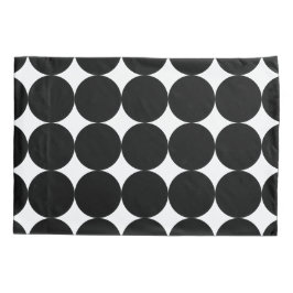 Black White Retro Geometric Cirtern Pattern Kussensloop