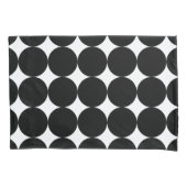 Black White Retro Geometric Cirtern Pattern Kussensloop (Voorkant)