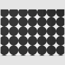 Black White Retro Geometric Cirtern Pattern Tissuepapier