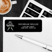 Black & White RIP voor mijn 20ste verjaardag Etiket