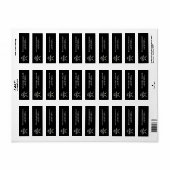 Black & White RIP voor mijn 20ste verjaardag Etiket (Full Sheet)