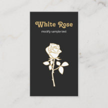 Black White Roos Floral