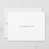 Black White Ruby Gemstone RSVP (Achterkant)