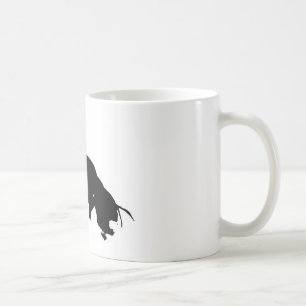 Black White Running Horse Silhouette Koffiemok