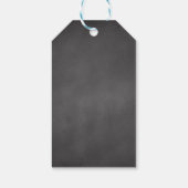 Black White Rustic Wedding Mason Jar Cadeaulabel (Achterkant)