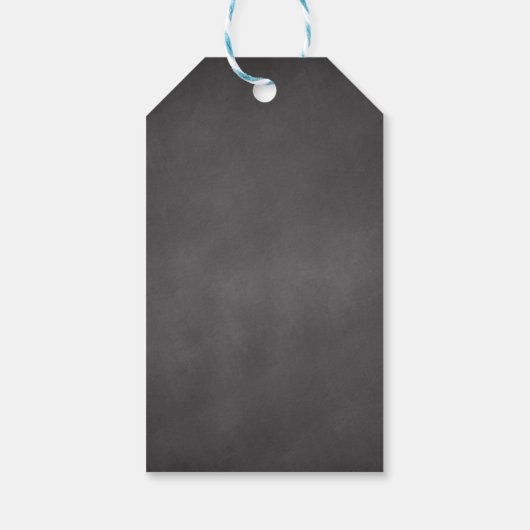 Black White Rustic Wedding Mason Jar Cadeaulabel (Achterkant)