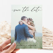 Black & White Save the Date Photo Afbeelding 2 Kaa Kaart