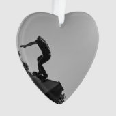 Black & White Schaats Park Ornament (voorkant)