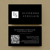 Black White Script Wimpers Studio Logo QR Code
