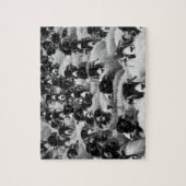 Black & White Sheep Herd Legpuzzel (Verticaal)