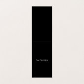 Black White Silhouette Riding Hood Tref Wolf Visitekaartje (Binnenkant ongevouwen)