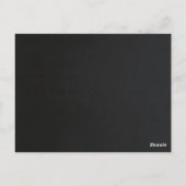 BLACK & WHITE SILK UW LOGO WORKSHOP GALA EVENEMENT BRIEFKAART (Achterkant)