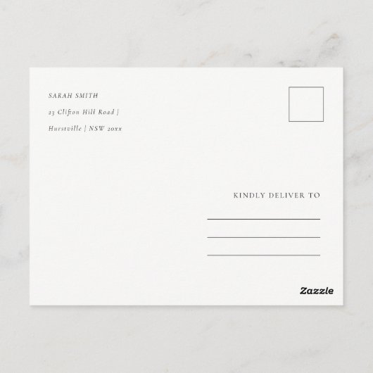 BLACK & WHITE SILK UW LOGO WORKSHOP GALA EVENEMENT BRIEFKAART (Achterkant)