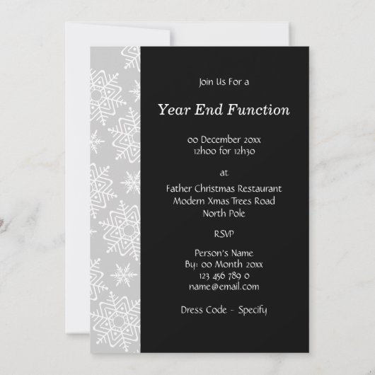 Black white Silmas themafag Kaart (Achterkant)