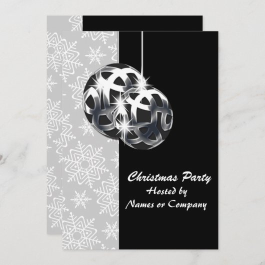 Black white Silmas themafag Kaart (Voorkant / Achterkant)