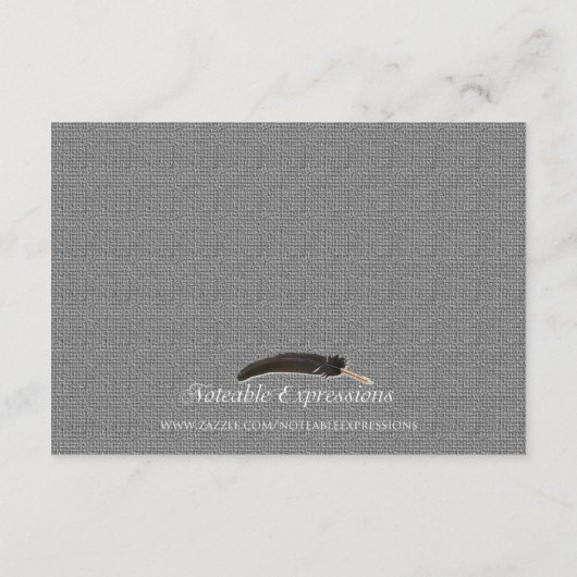 Black White Silver Art Deco Lijst Weddenschap Invo Informatiekaartje (Achterkant)