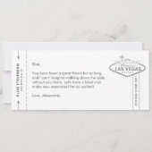 Black White Silver Vegas Bridesmaid proposal Kaart (Achterkant)