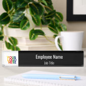 Black White Simple Business Logo Naambordje